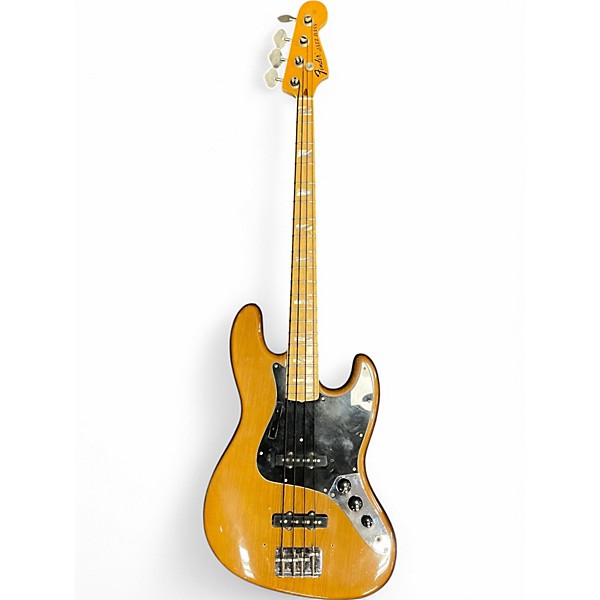 Vintage 1974 Fender Jazz Bass Natural Electric Bass Guitar