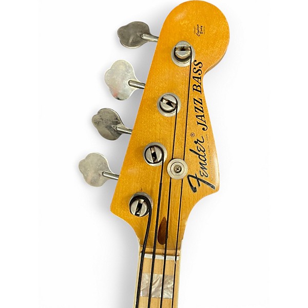 Vintage 1974 Fender Jazz Bass Natural Electric Bass Guitar