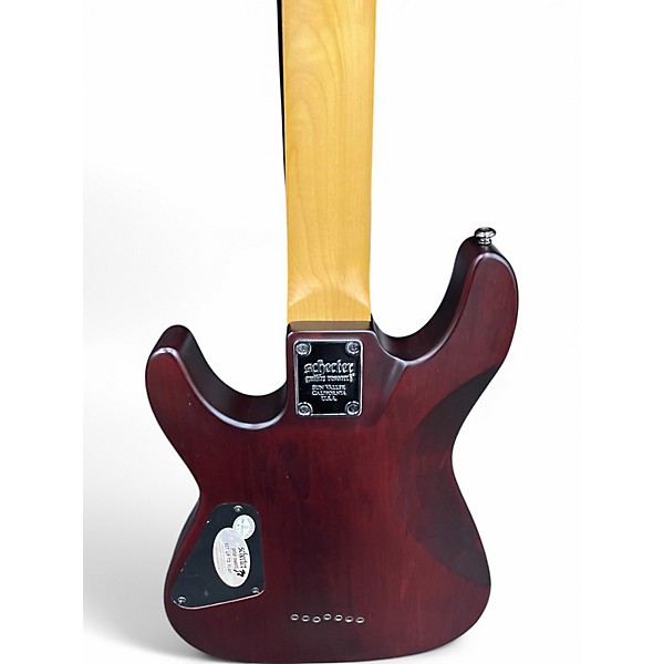 Used Schecter Guitar Research Omen 7 Walnut Solid Body Electric Guitar