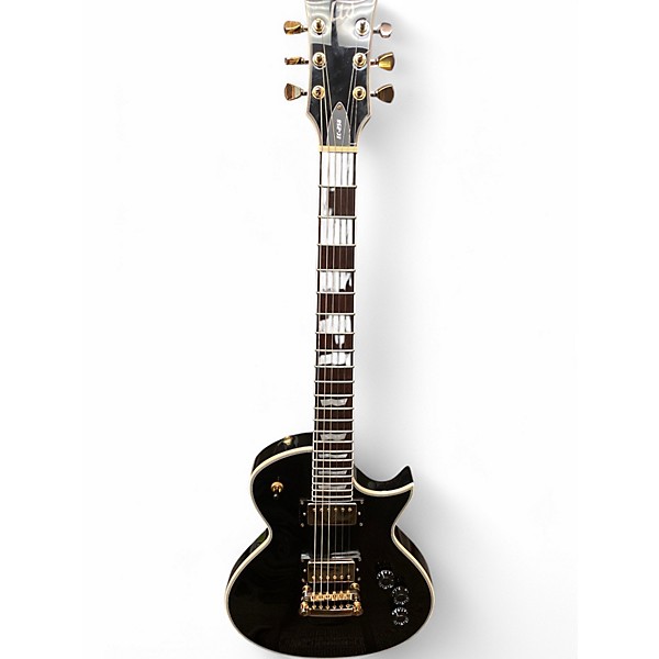 Used ESP LTD EC256 Black and Gold Solid Body Electric Guitar
