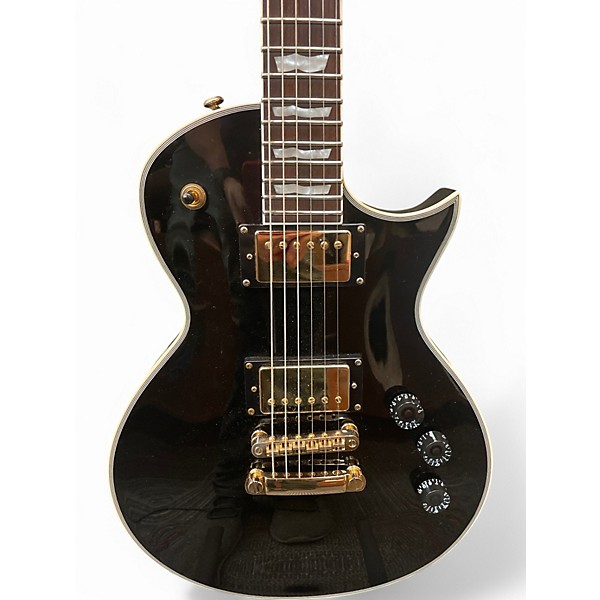 Used ESP LTD EC256 Black and Gold Solid Body Electric Guitar