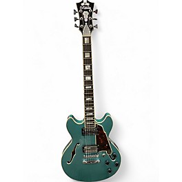 Used D'Angelico Premier Series DC Blue Burst Hollow Body Electric Guitar