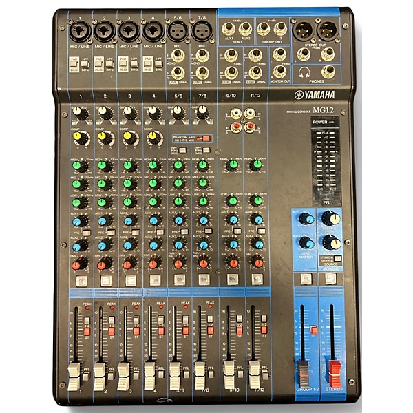 Used Yamaha MG12 Unpowered Mixer