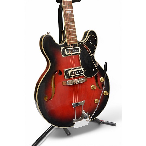 Used Aria DIAMOND RED BURST Hollow Body Electric Guitar