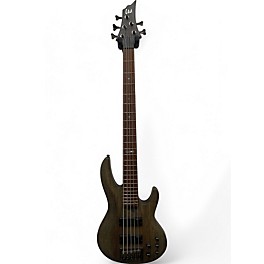 Used ESP LTD B205SM 5 String Gray Electric Bass Guitar