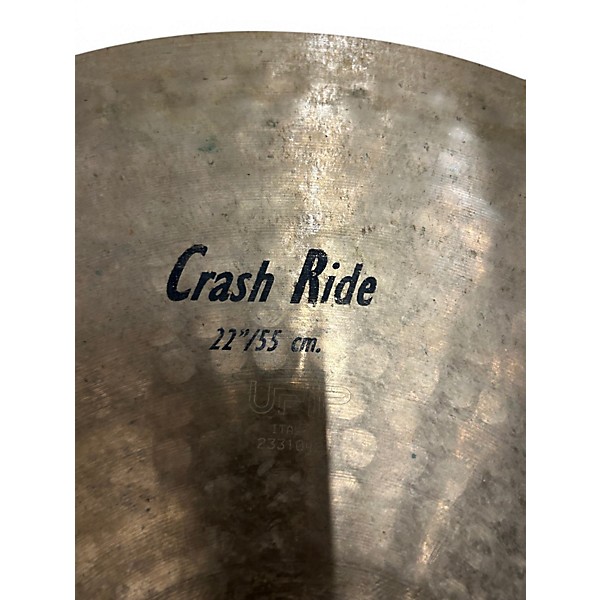 Used UFIP 22in Crash Ride Cymbal