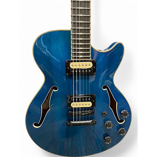 Used D'Angelico Fabrizio Sottie SS Premium Fabrizio Blue Hollow Body Electric Guitar