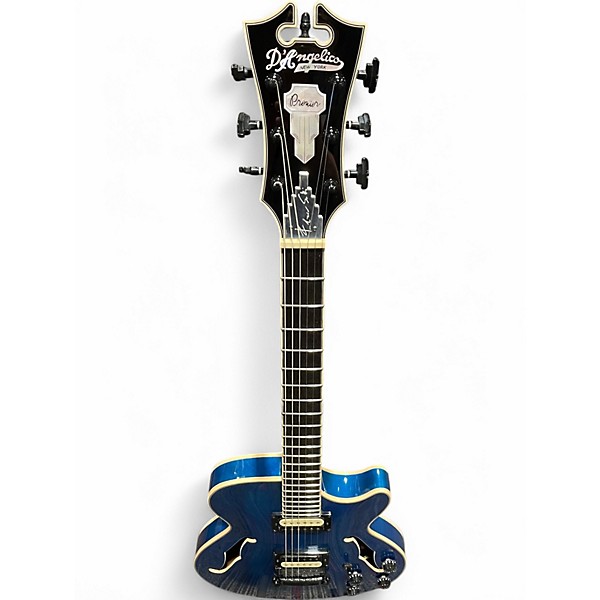 Used D'Angelico Fabrizio Sottie SS Premium Fabrizio Blue Hollow Body Electric Guitar