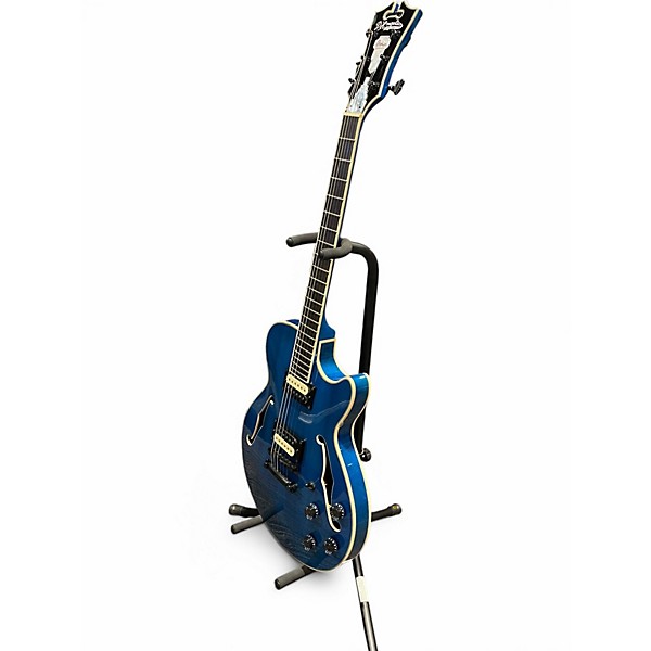 Used D'Angelico Fabrizio Sottie SS Premium Fabrizio Blue Hollow Body Electric Guitar