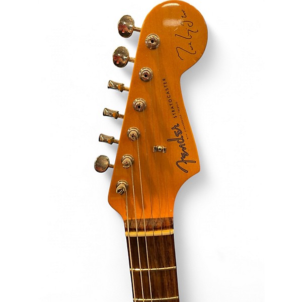 Used Fender Mark Knopfler Artist Series Signature Stratocaster Red Solid Body Electric Guitar