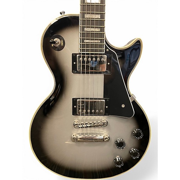 Used Epiphone Les Paul Custom Silver Burst Solid Body Electric Guitar