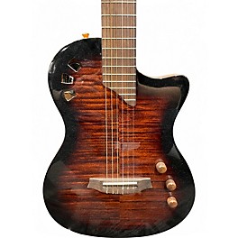 Used Cordoba Stage Fire Red Classical Acoustic Electric Guitar