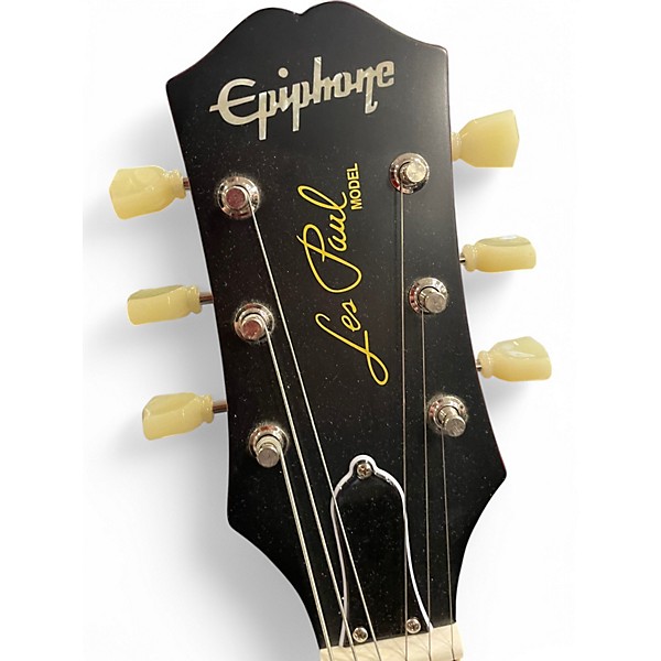 Used Epiphone 1959 Reissue Les Paul Standard Aged Dark Cherry Solid Body Electric Guitar
