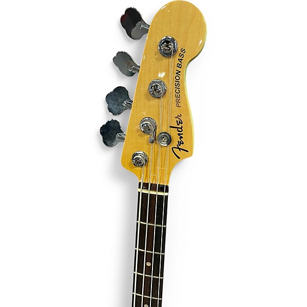 Used 2017 Fender American Elite Precision Bass 3 Tone Sunburst Electric Bass Guitar