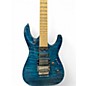 Used ESP LTD MH-103 QM Trans Blue Solid Body Electric Guitar