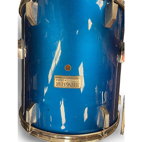 Used TAMA 4 Piece SWINGSTAR Ice Blue Metallic Drum Kit