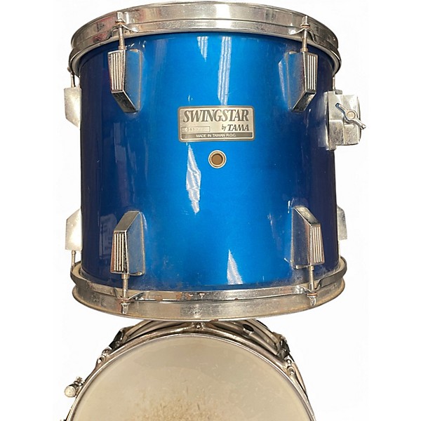 Used TAMA 4 Piece SWINGSTAR Ice Blue Metallic Drum Kit