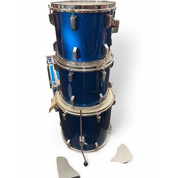 Used TAMA 4 Piece SWINGSTAR Ice Blue Metallic Drum Kit