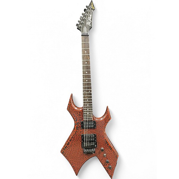 Used B.C. Rich WARLOCK LEGACY STRANGER THINGS NJ RED CRACKLE Solid Body Electric Guitar,Specials : American Fashion Style Bags On Sale
