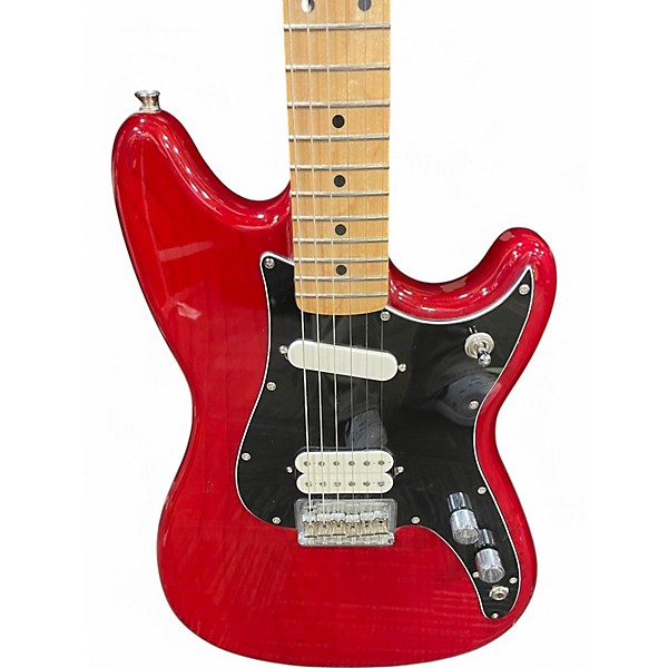 Used Fender Duo Sonic HS Red Solid Body Electric Guitar