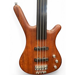 Used Warwick Pro Series Standard Corvette 4 String Fretless Walnut Electric Bass Guitar