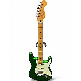 Used Fender Player Plus Stratocaster HSS METALLIC GREEN SPARKLE Solid Body Electric Guitar