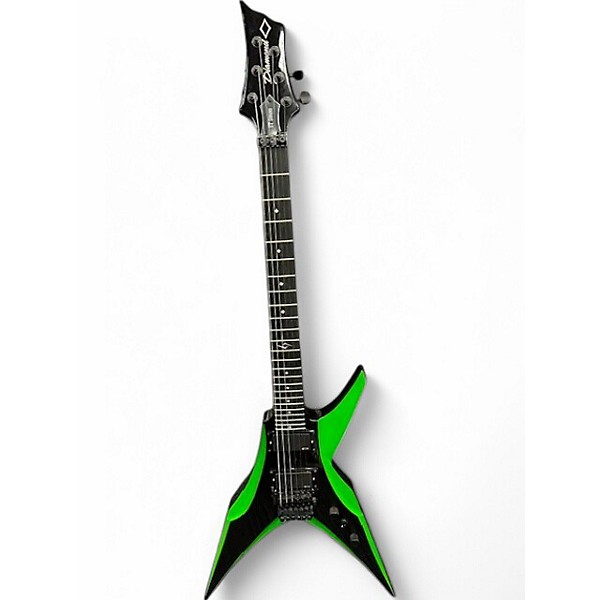Used DBZ Guitars Bird of Prey Black and Green Solid Body Electric Guitar,New Products : American Fashion Style Bags On Sale