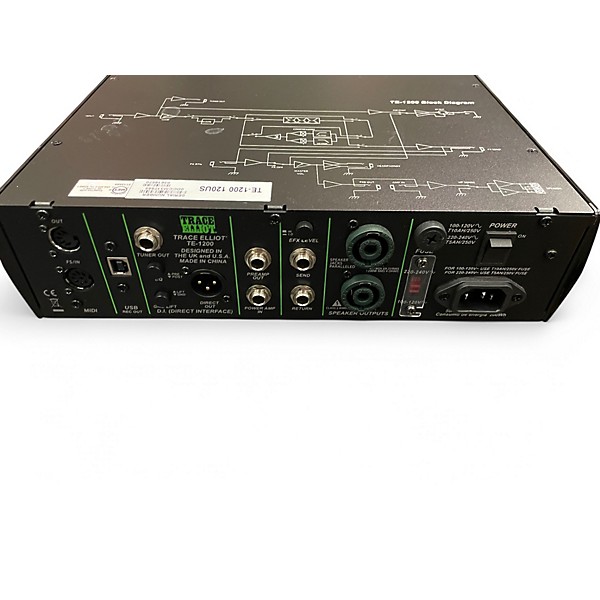 Used Trace Elliot TE-1200 Bass Amp Head