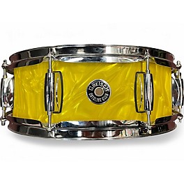 Used Gretsch Drums 5X14 Catalina Snare hologram yellow Drum