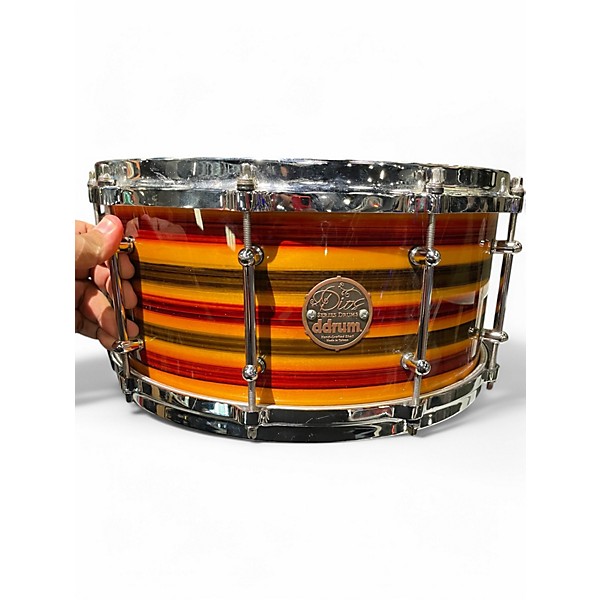 Used ddrum 14in Dios  MAPLE STRIPE Drum