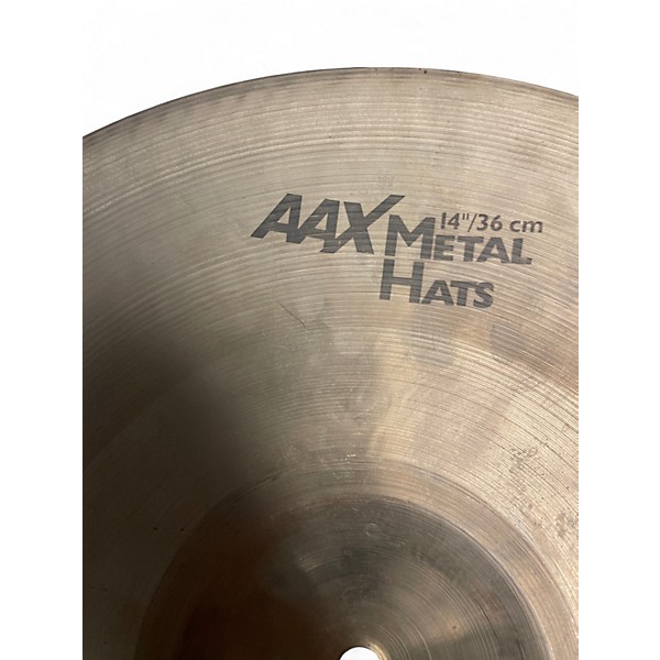 Used SABIAN 14in AAX Metal Hi Hat Pair Cymbal