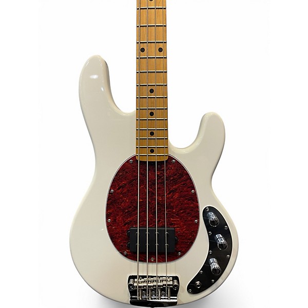 Used Sterling by Music Man StingRay Classic Olympic White Electric Bass Guitar