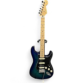 Used Fender Player Stratocaster HSS Plus Top Ocean Blue Burst Solid Body Electric Guitar
