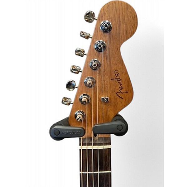 Used Fender Highway Parlor Natural Acoustic Electric Guitar