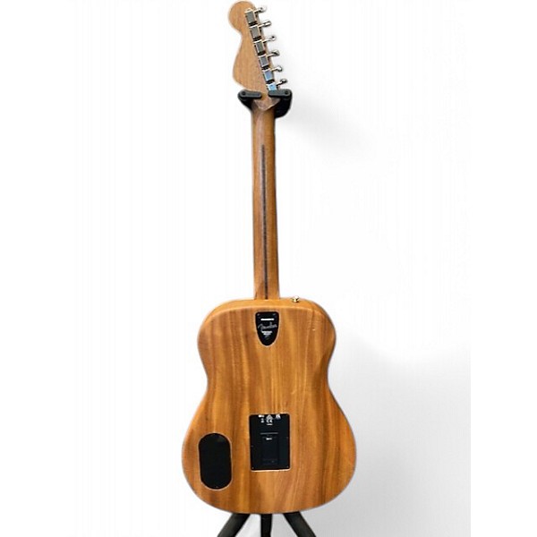 Used Fender Highway Parlor Natural Acoustic Electric Guitar
