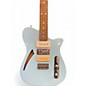 Used 2020 Houston Guitars Hcg Standard 3k Daphne Blue Hollow Body Electric Guitar