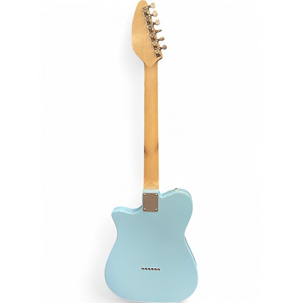 Used 2020 Houston Guitars Hcg Standard 3k Daphne Blue Hollow Body Electric Guitar