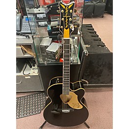 Used Gretsch Guitars G5022CE Rancher Jumbo Black and Gold Acoustic Electric Guitar