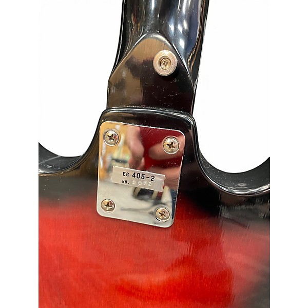 Vintage 1960s Norma EE-405-2 2 Color Sunburst Solid Body Electric Guitar