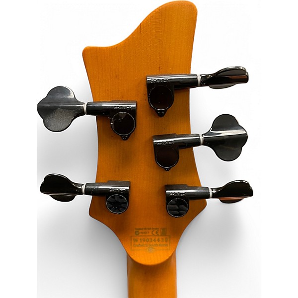 Used Schecter stilleto 5 sesson natural Electric Bass Guitar
