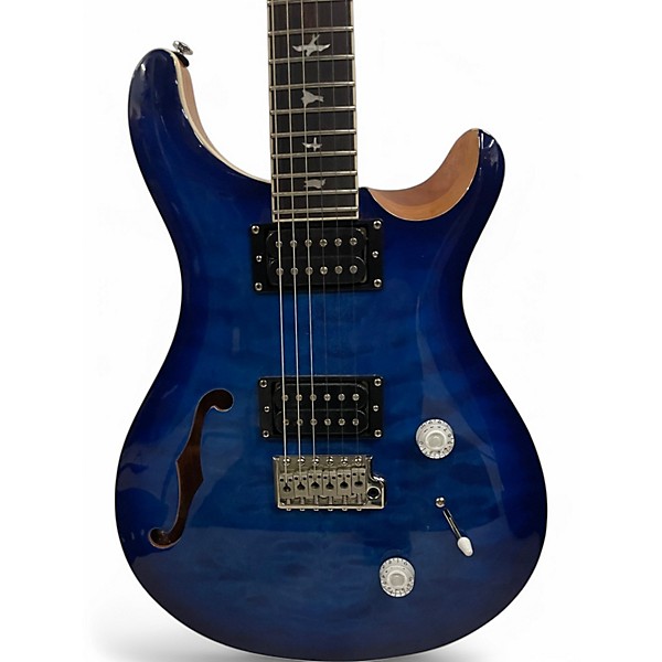 Used PRS SE Custom 24 Blue Burst Solid Body Electric Guitar