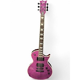 Used ESP LTD EC1000 Deluxe Trans Purple Solid Body Electric Guitar