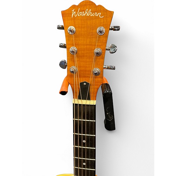 Used Washburn R45RCE Yellow Acoustic Guitar