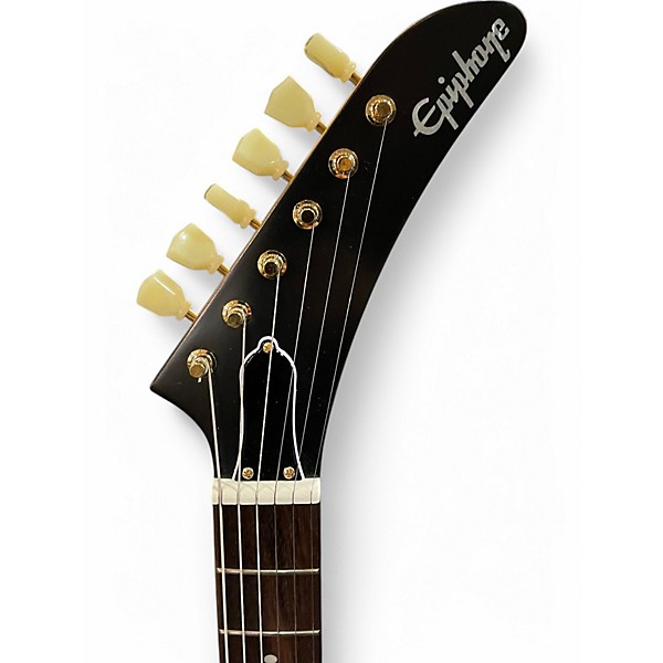 Used Epiphone Explorer Natural Solid Body Electric Guitar