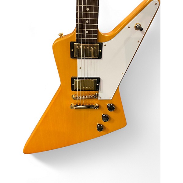 Used Epiphone Explorer Natural Solid Body Electric Guitar