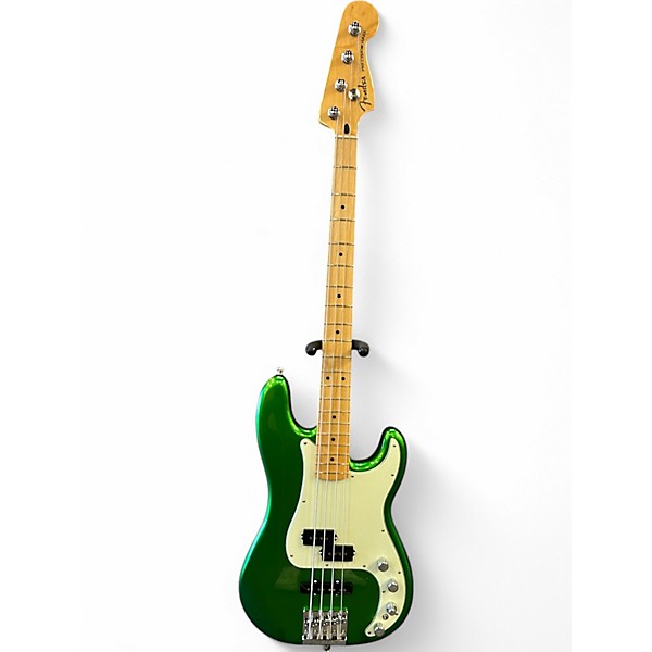 Used 2022 Fender Player Plus Bass PJ Cosmic Green Electric Bass Guitar