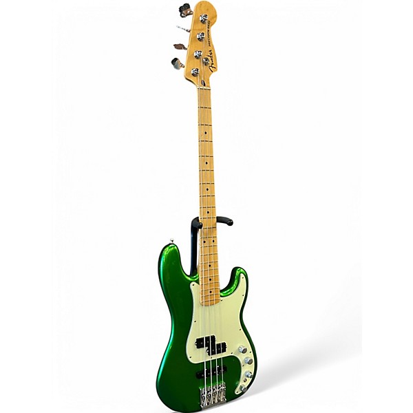 Used 2022 Fender Player Plus Bass PJ Cosmic Green Electric Bass Guitar
