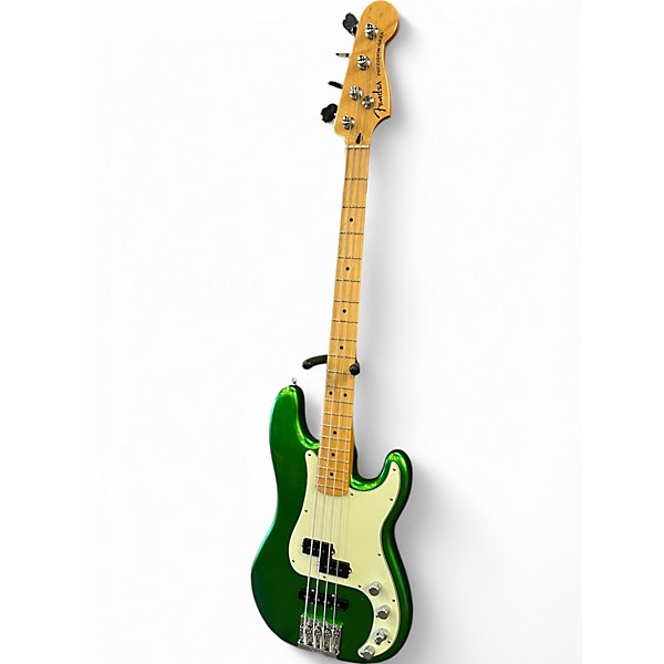 Used 2022 Fender Player Plus Bass PJ Cosmic Green Electric Bass Guitar
