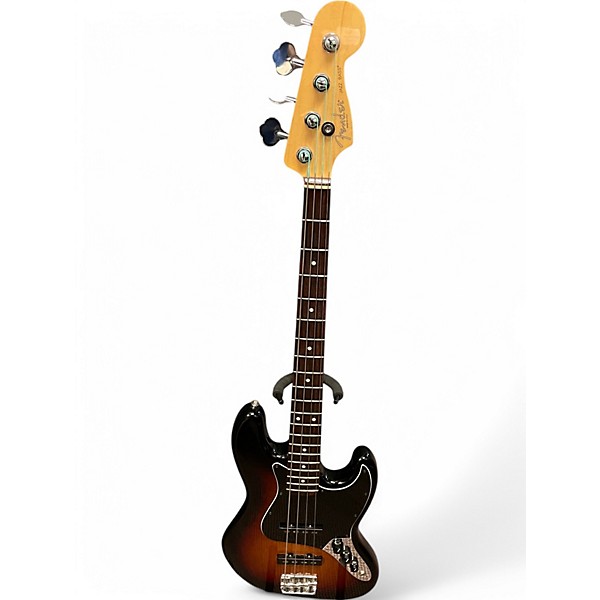 Used 2010 Fender American Standard Jazz Bass 3 Color Sunburst Electric Bass Guitar