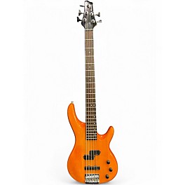 Used Alvarez AEB-5 Amber Electric Bass Guitar